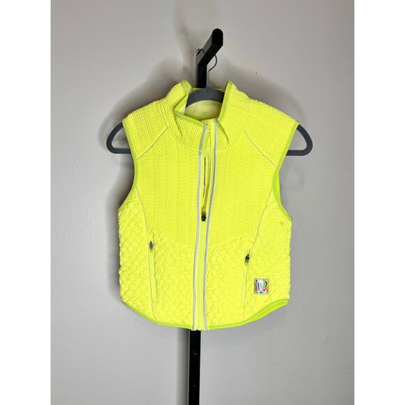 Free People Movement  Primloft Yellow Foldable Hiking Vest XS - Picture 3 of 6